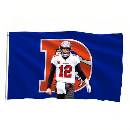 Denver Broncos Flag Custom Image