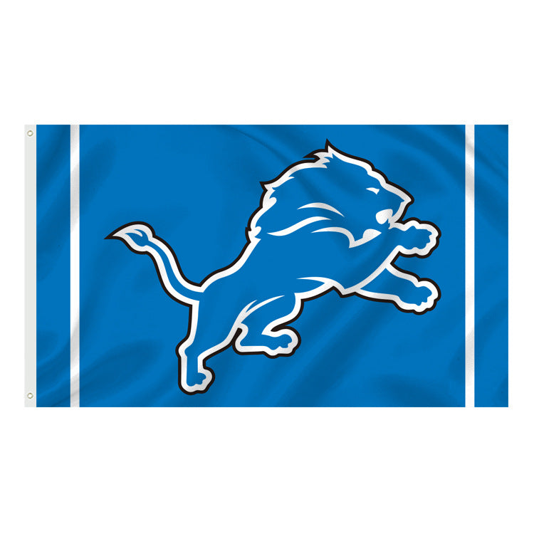 Detroit Lions Flag Custom Image
