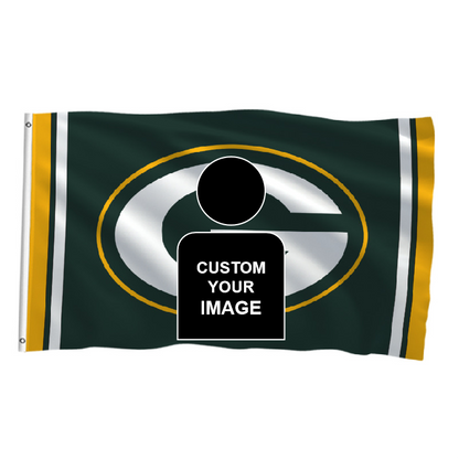 Green Bay Packers Flag Custom Image