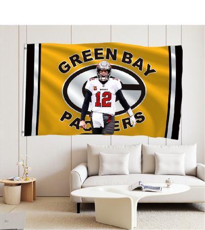 Green Bay Packers Yellow Flag Custom Image