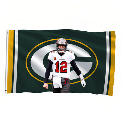 Green Bay Packers Flag Custom Image