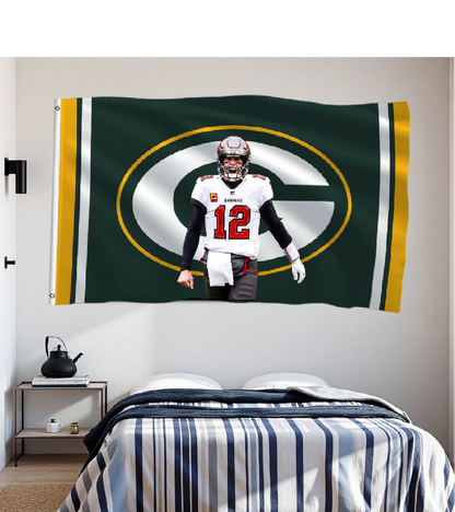 Green Bay Packers Flag Custom Image