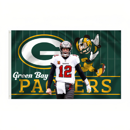 Green Bay Packers Flag Custom Image