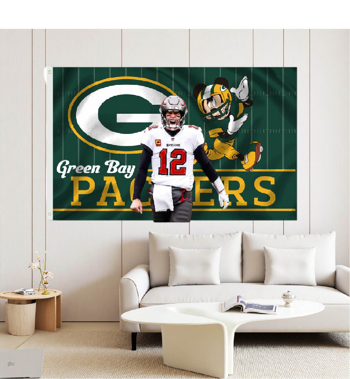 Green Bay Packers Flag Custom Image