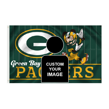 Green Bay Packers Flag Custom Image