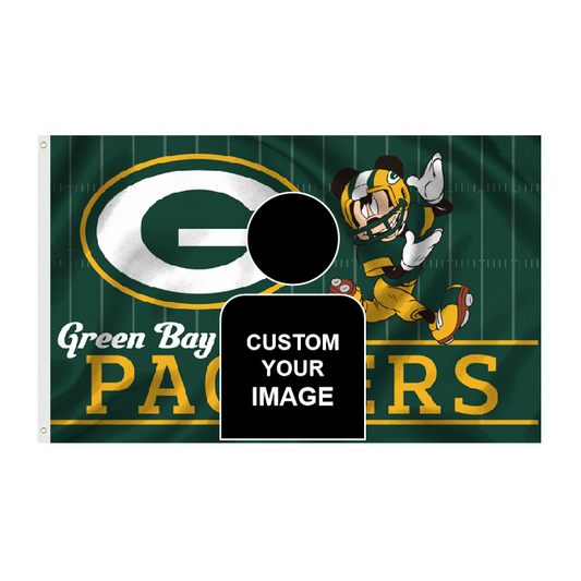 Green Bay Packers Flag Custom Image