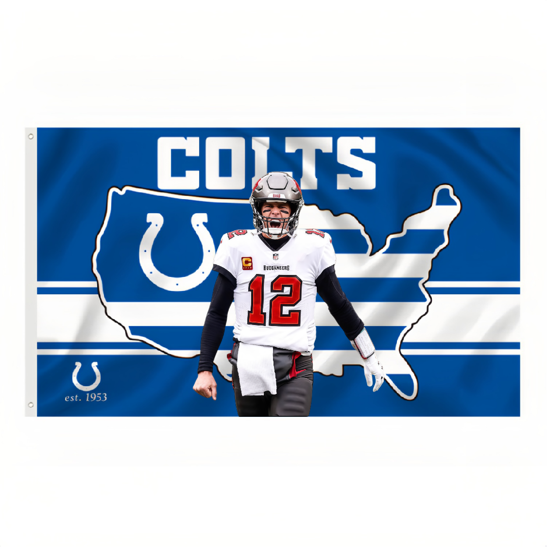 Indianapolis Colts Flag Custom Image