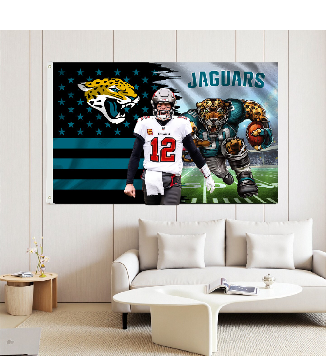 Jacksonville Jaguars Flag Custom Image