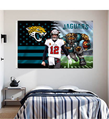 Jacksonville Jaguars Flag Custom Image