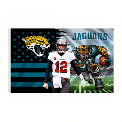 Jacksonville Jaguars Flag Custom Image