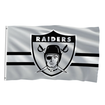 Las Vegas Raiders White Flag Custom Image