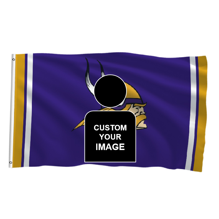 Minnesota Vikings Flag Custom Image