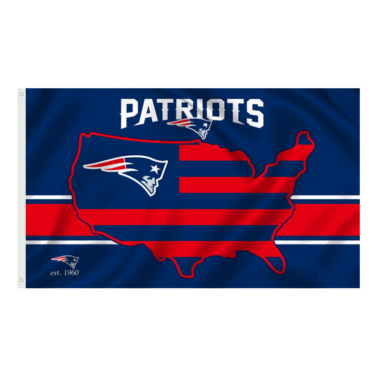 New England Patriots Flag Custom Image