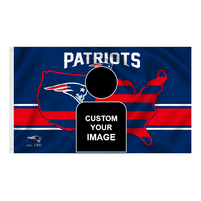 New England Patriots Flag Custom Image