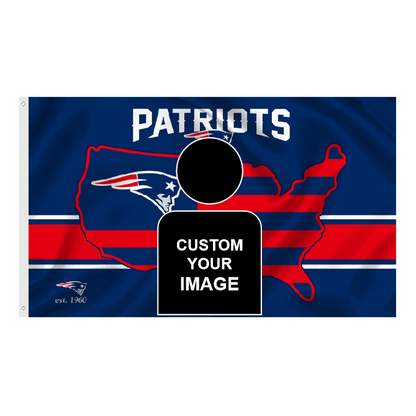 New England Patriots Flag Custom Image