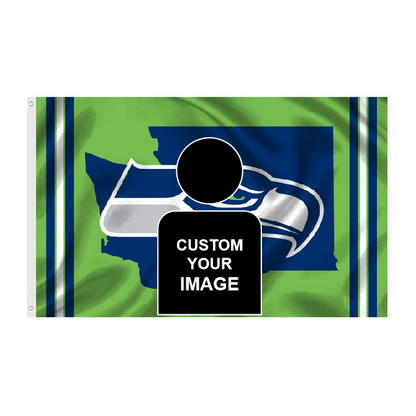 Seattle Seahawks Flag Custom Image