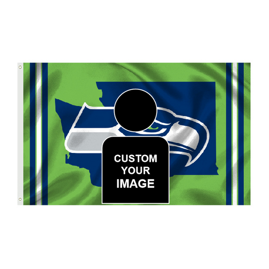 Seattle Seahawks Flag Custom Image