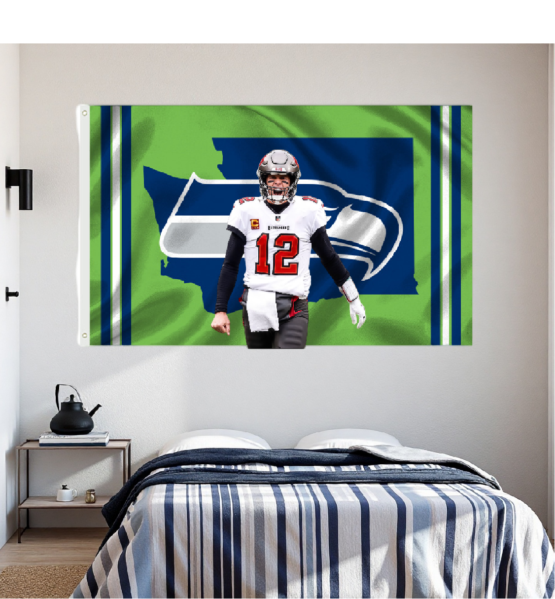 Seattle Seahawks Flag Custom Image