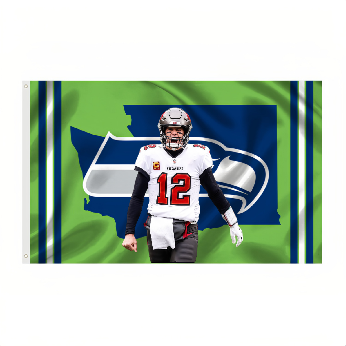 Seattle Seahawks Flag Custom Image