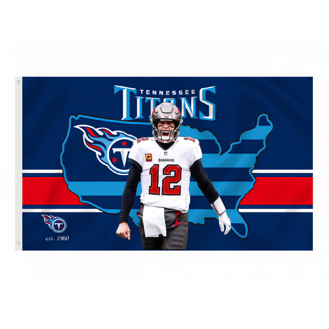 Tennessee Titans Flag Custom Image