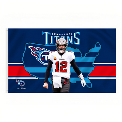 Tennessee Titans Flag Custom Image