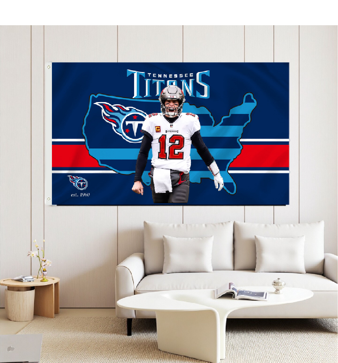 Tennessee Titans Flag Custom Image