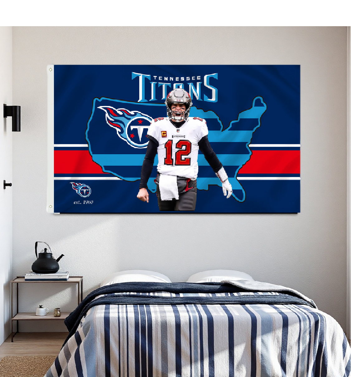 Tennessee Titans Flag Custom Image