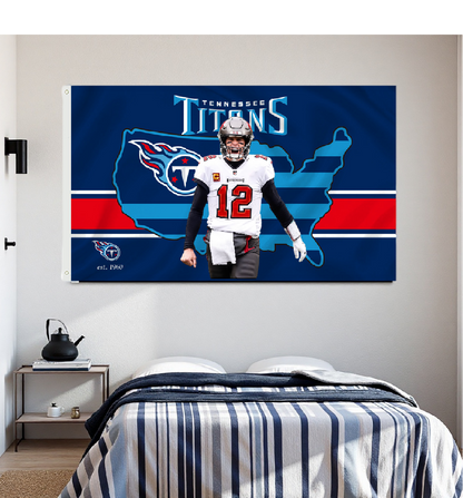 Tennessee Titans Flag Custom Image