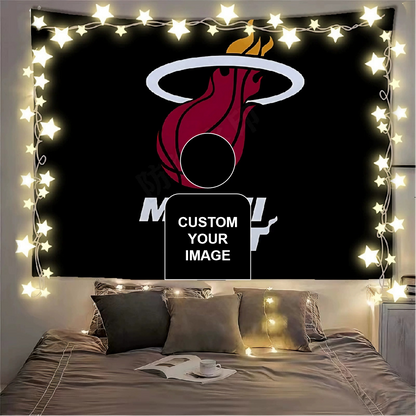Miami Heat Flag Custom Image