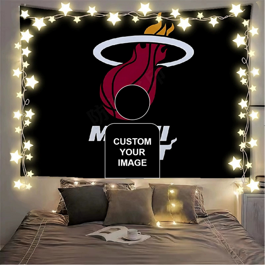 Miami Heat Flag Custom Image