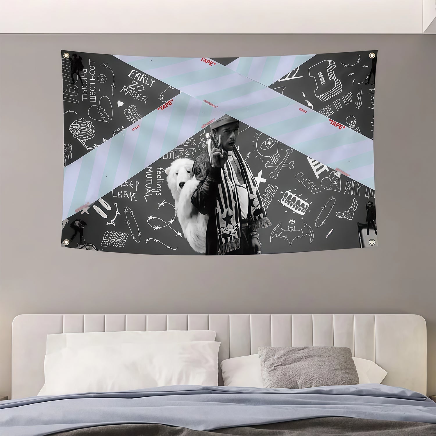 Luv Rage Flag Rapper Flag Custom Image – Yankeemake
