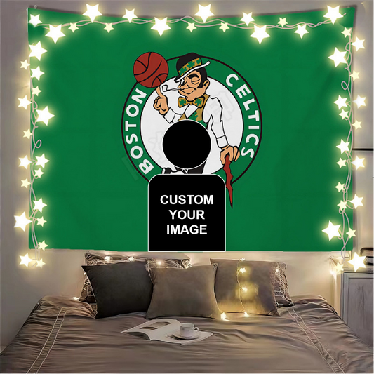 Boston Celtics Flag Custom Image