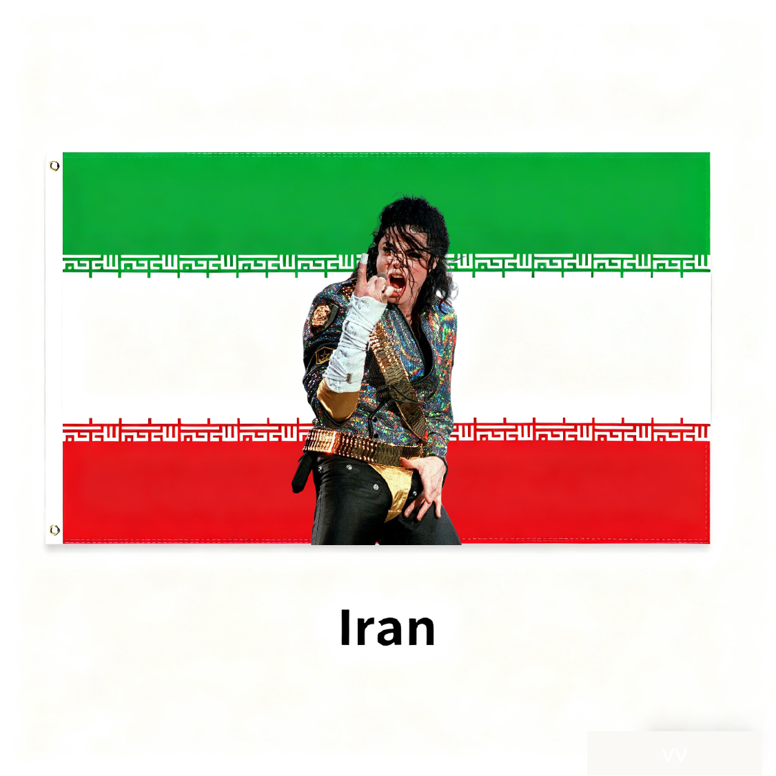 Iran Flag Custom Image