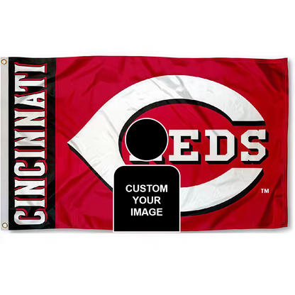 Cincinnati Reds Flag Custom Image