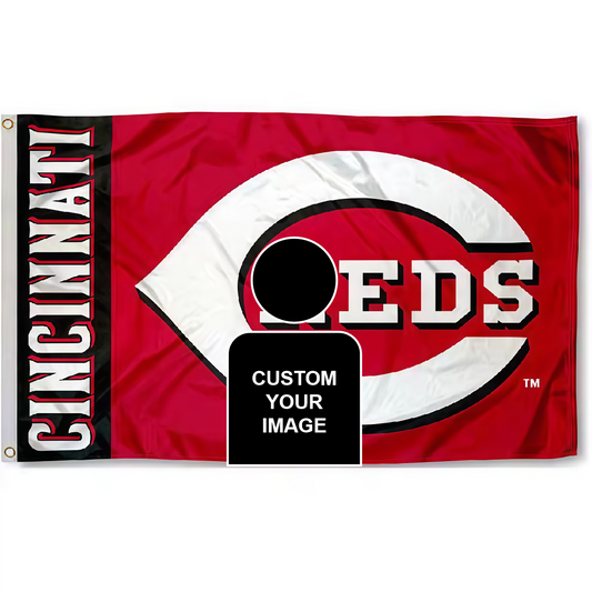 Cincinnati Reds Flag Custom Image