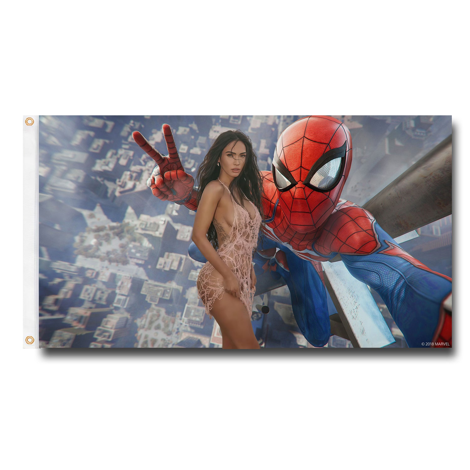 Spiderman Flag Custom Image