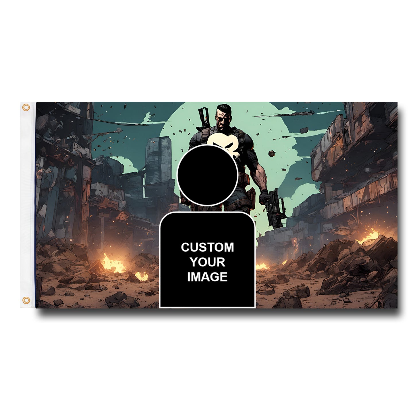 Punisher Flag Custom Image
