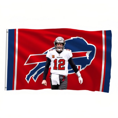 Buffalo Bills Flag Custom Image