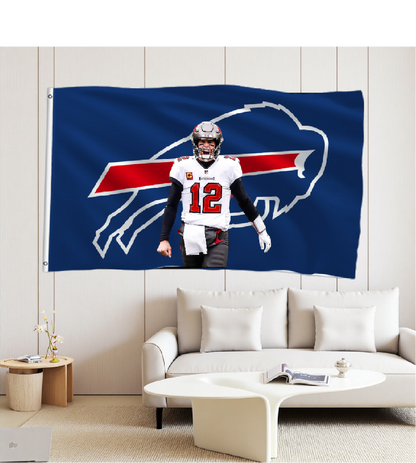 Buffalo Bills Flag Custom Image