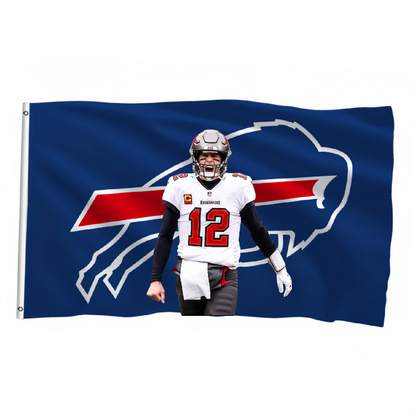 Buffalo Bills Flag Custom Image