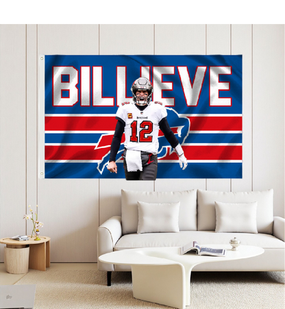 Buffalo Bills Flag Custom Image