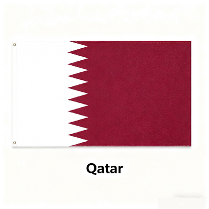 Qatar Flag Custom Image