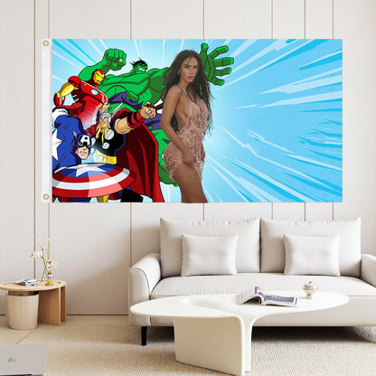 Comic Flag Custom Image