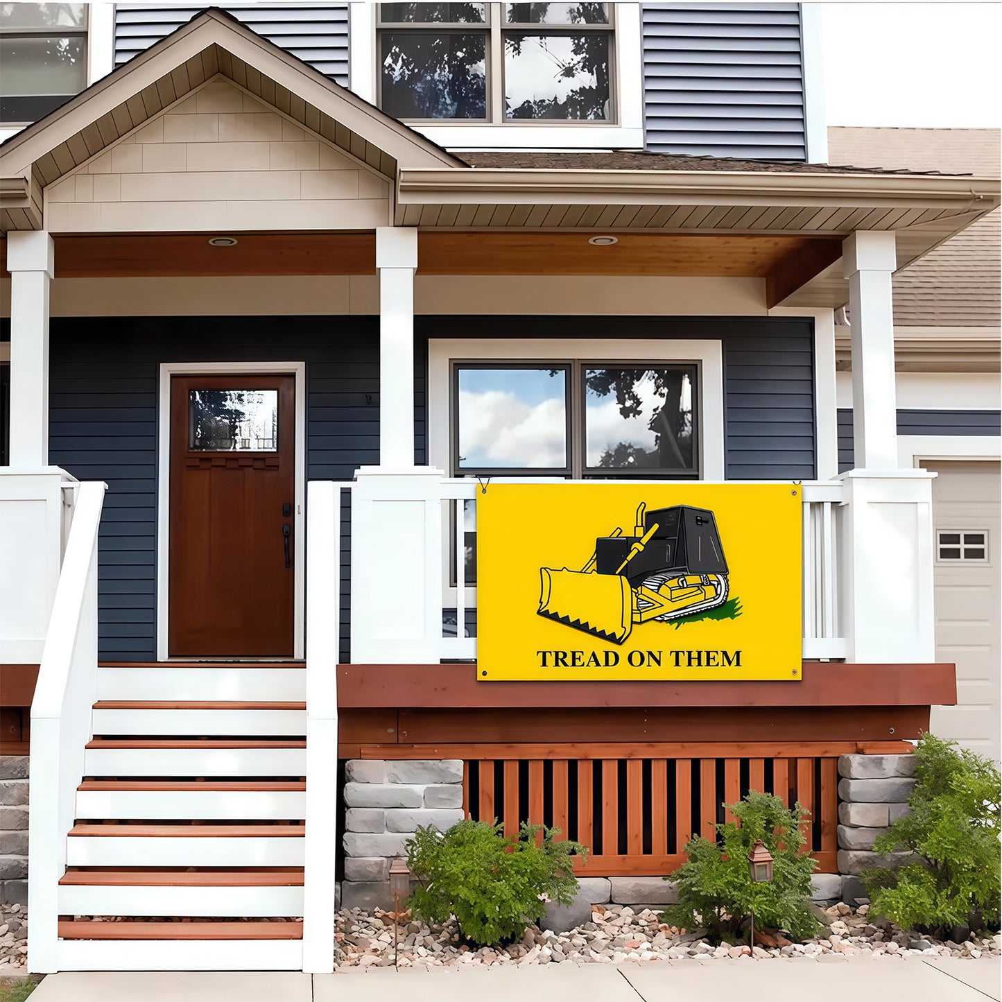 Tread On Them Flag Custom Image