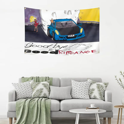 9 Goodbye Hip Hop Flag Custom Image