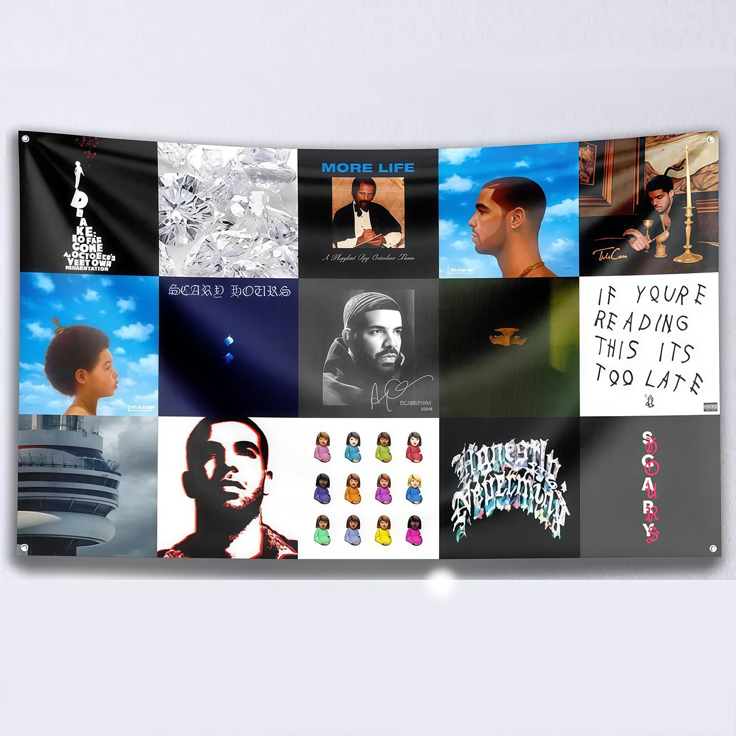 Rapper Flag Tapestry Music Cover Flag Custom Image