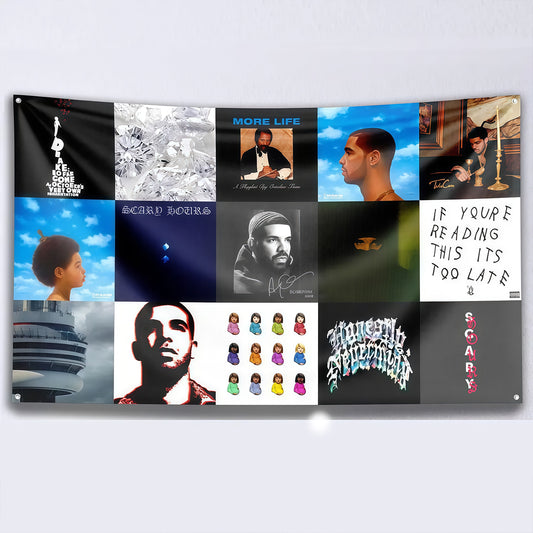 Rapper Flag Tapestry Music Cover Flag Custom Image
