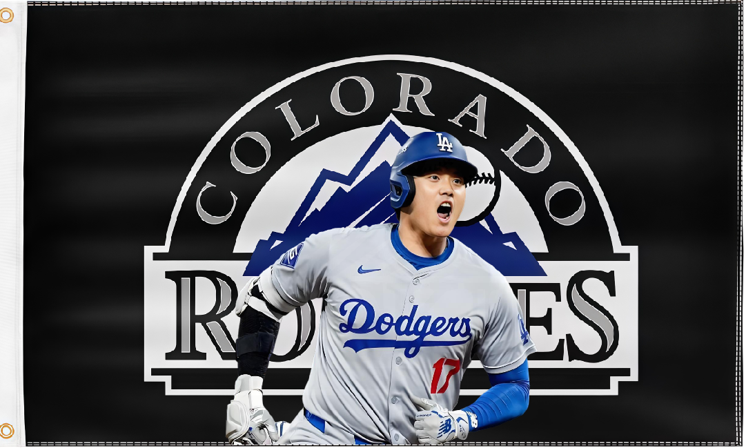 Colorado Rockies Flag Custom Image