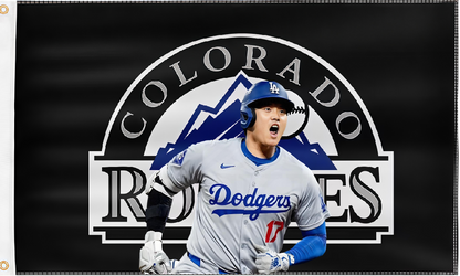 Colorado Rockies Flag Custom Image