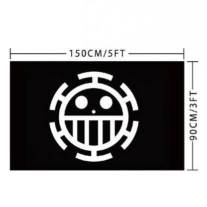 Trafalgar D. Water Law Flag Custom Image